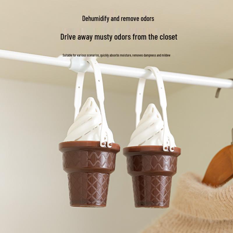Hanging Reusable Wardrobe Dehumidifier with Scented Sheets - Moisture & Mildew-Proof Odor Remover for Dorms.