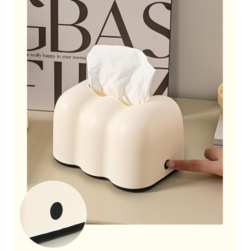 Luxury Creative Tissue Box Milk Cloud Living Room Wall Mounted Car Use Paper Towel Holder Ornament Elegant Design Home Storage