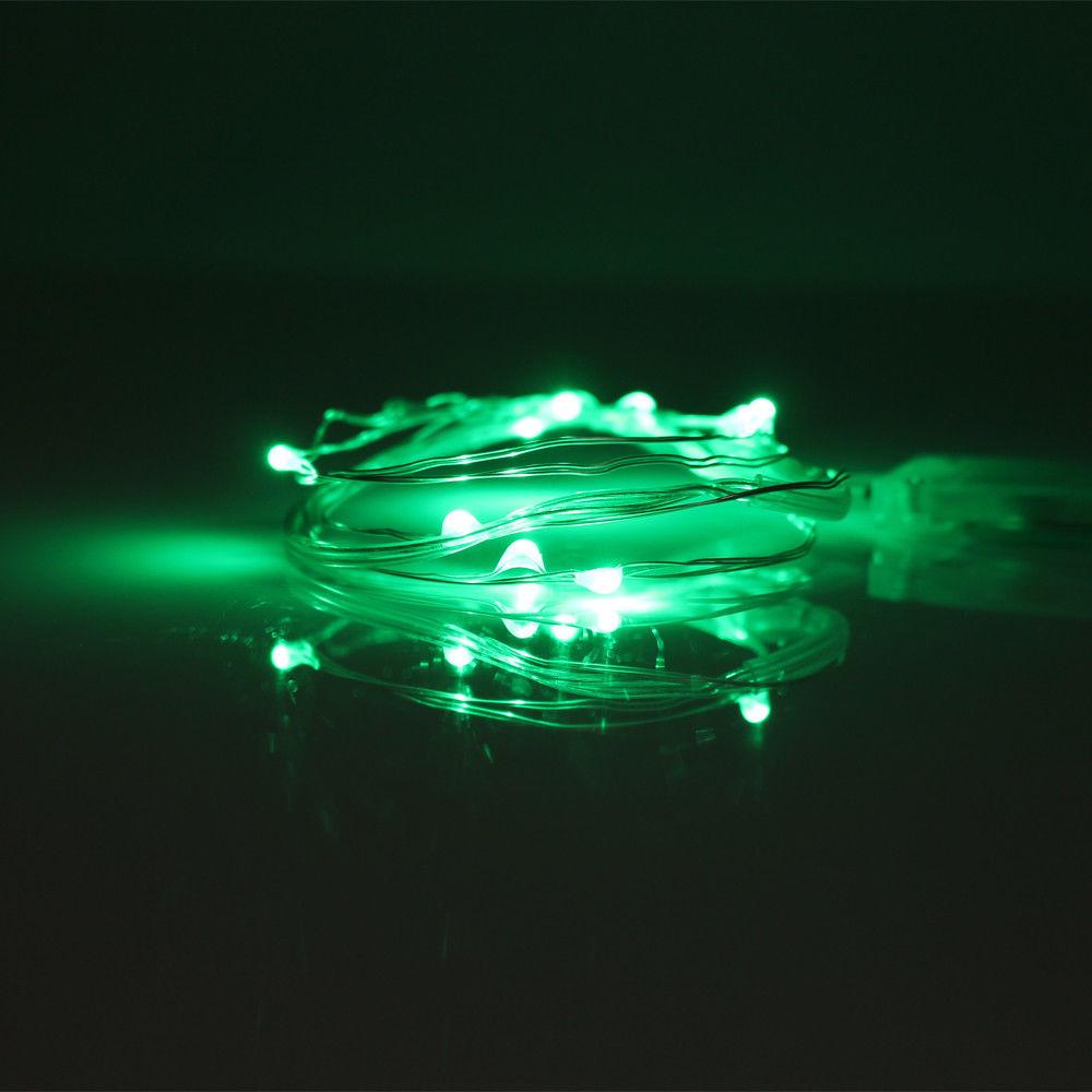 

1m 2m 3m Led Copper Fairy String Lights Usb Decoration Garland For Bottiglia Home Xmas Decor Light Christmas Holiday Party Tree 1M 10LEDs зелёный