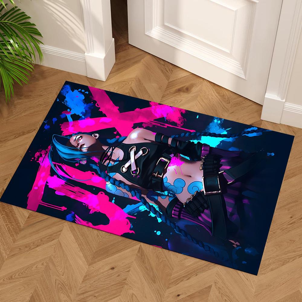 Cyberpunk Warrior Area Rug Suitable for Study Room Outdoor Decorate Room Hallway Anti-slip Rug Decorate Offices Perfect Gift for Friends & Family