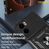 AMORUS For Motorola Moto G05 4G Case Kickstand PC+TPU Phone Cover with Camera Lens Slider