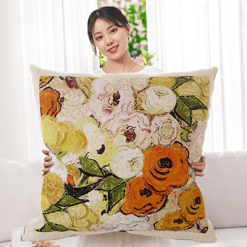 American Retro Sofa Bed Backrest - Large, Super Soft Throw Pillow with High-End Pillowcase (Core Not Included)