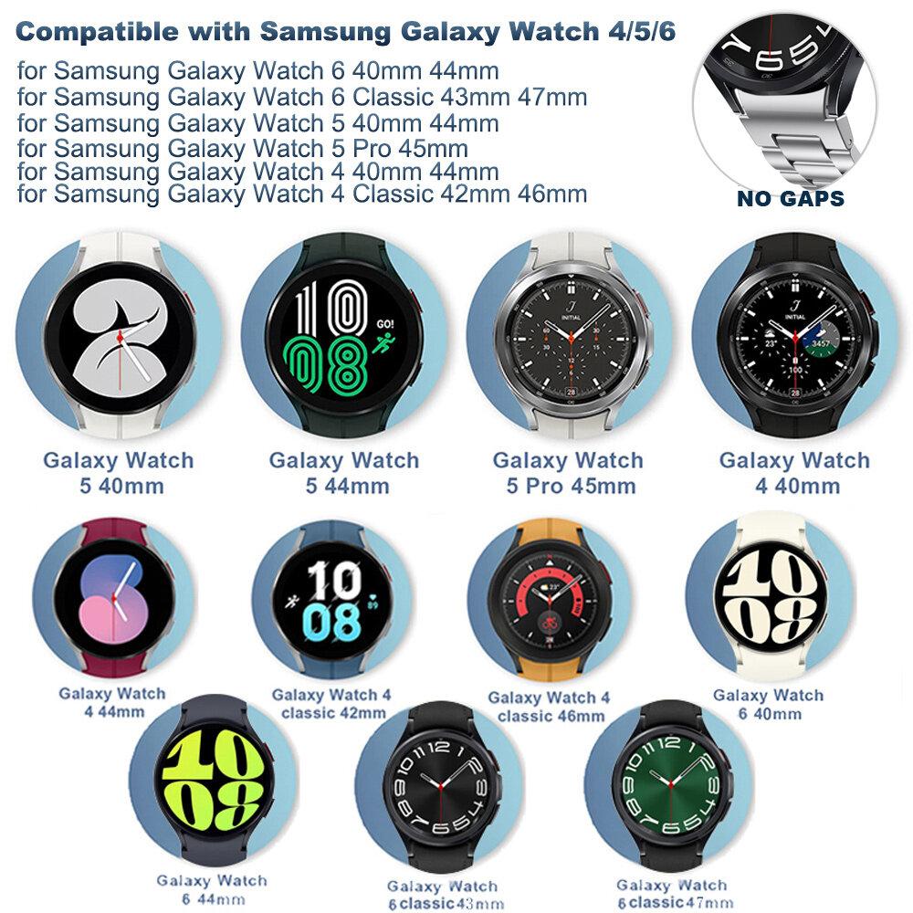 Original Strap for Samsung Watch 4 40mm 44mm 5Pro 45mm 42 46 Band Magnetic Buckle for Galaxy Watch 6 Classic 43mm 47mm Bracelet