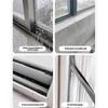 Home Window Water Blocking Bar Sliding Window Rain Weatherstrip Soft Rubber Water Rain Deflector Board Windproof Sealing Strip