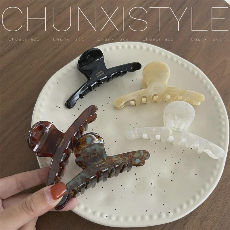 Elegant Acid Hairpin: High-Grade Korean Shark Clip for Women