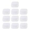 10 Peças Quadradas Mini Transparentes de Plástico Organizador Caixas de Armazenamento Contêineres com Tampas Articuladas para Itens Pequenos Brincos de Stud Anéis