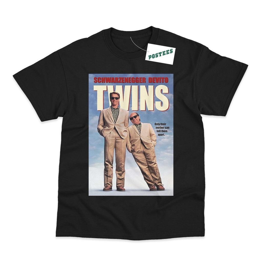 Twins Movie Poster Direct To Garunisext Printed TShirt