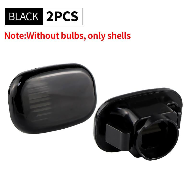 

2PCS No Bulbs Fender Side Marker Light Covers Housing For Toyota Corolla Celica Caldina Camry Hilux Fielder Avensis Prius Runx Black Without Bulbs