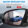 Car side rearview mirror PET+nano waterproof and anti fog film rainproof sticker with clear vision in rainy days universal set