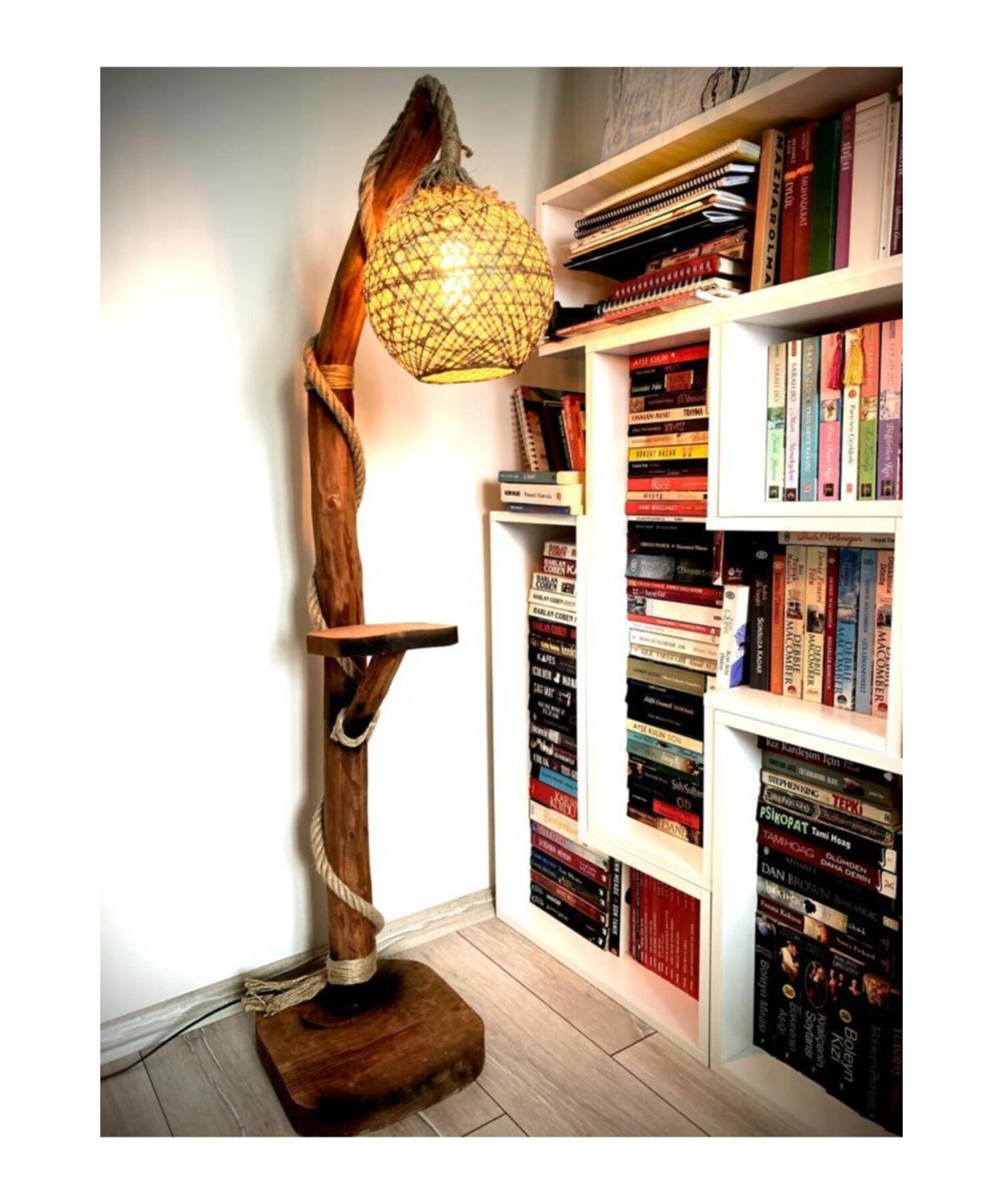 

Деревянный торшер 140-150 см Diamond Series Натуральный деревянный торшер Угловое освещение