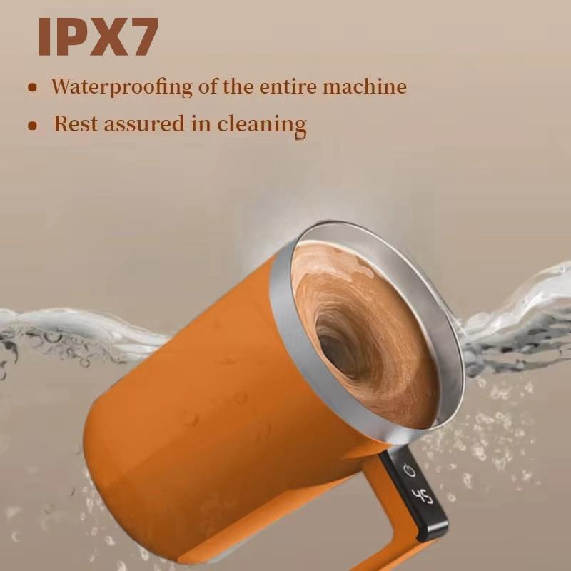 400ML Mini Elektrische Kaffee Selbstmischende Tasse IPX7 Wasserdicht Lebensmittelecht Kaffeetasse USB Schnellladung Automatische Magnetische Tasse für Tee