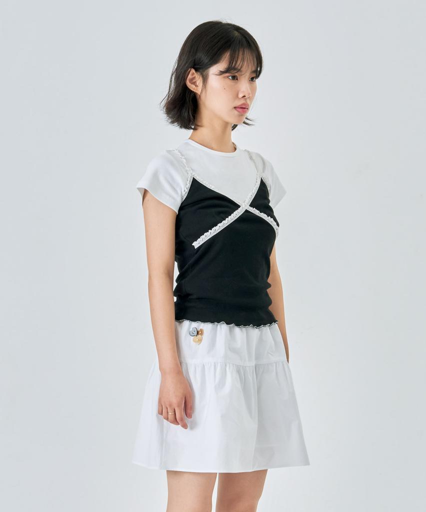 KIJIKO Wave Lace Ss Black