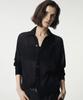 Umarmung Italian Mohair Shirts Collared Cardigan_Black