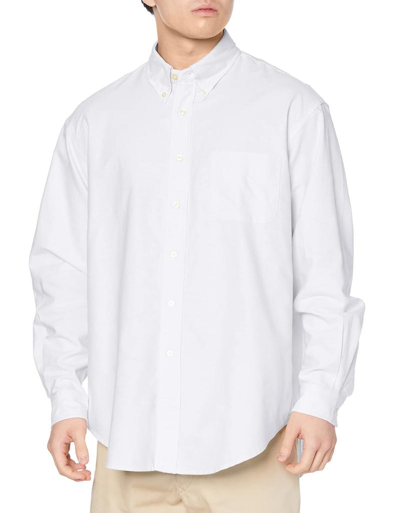 Lee Official Small Men's Button-Down Shirt, LM8514-118, White,