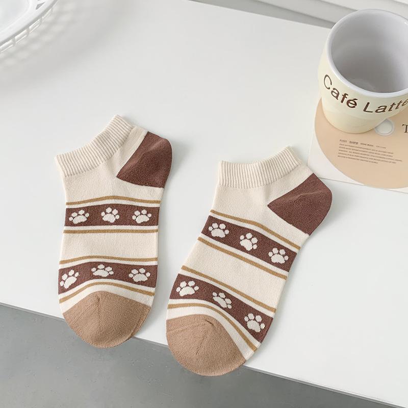 Female Spring and Summer All Fashion Sweet Lovely Cartoon Shallow Mouth Cotton Leisure Socks