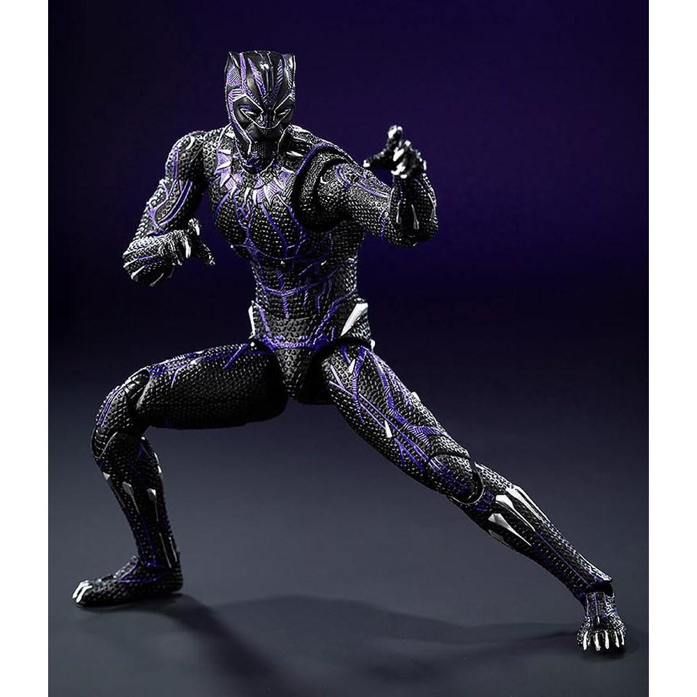 threezero Marvel Studios The Infinity Saga Black Panther Kinetic Energy Charged 1/12 Scale Articulated Figure ABS PVC POM Zinc Alloy Metal