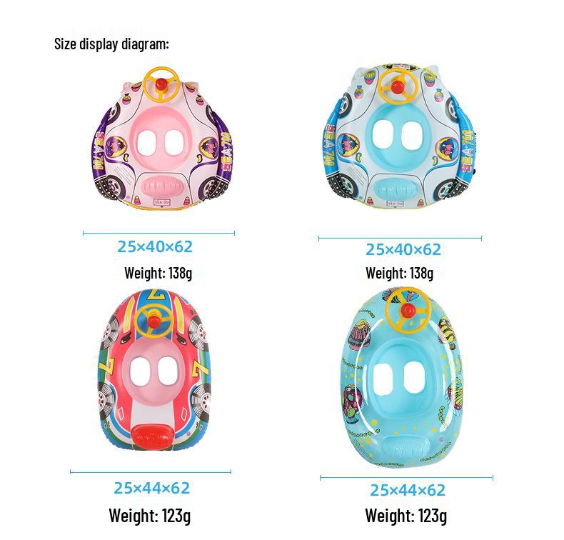 Thick Inflatable Baby Car Steering Wheel Swim Ring