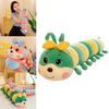 Cute Cartoon Bow Caterpillar Plush Doll Toy With Sequins For Kids Bed Decor