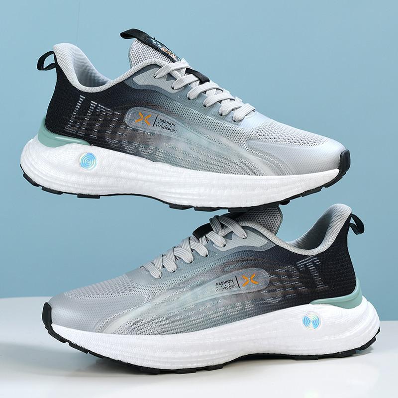 

Couple shoes mesh breathable lightweight soft sole trend high school entrance examination physical examination men s shoes outdoor leisure sports run 44