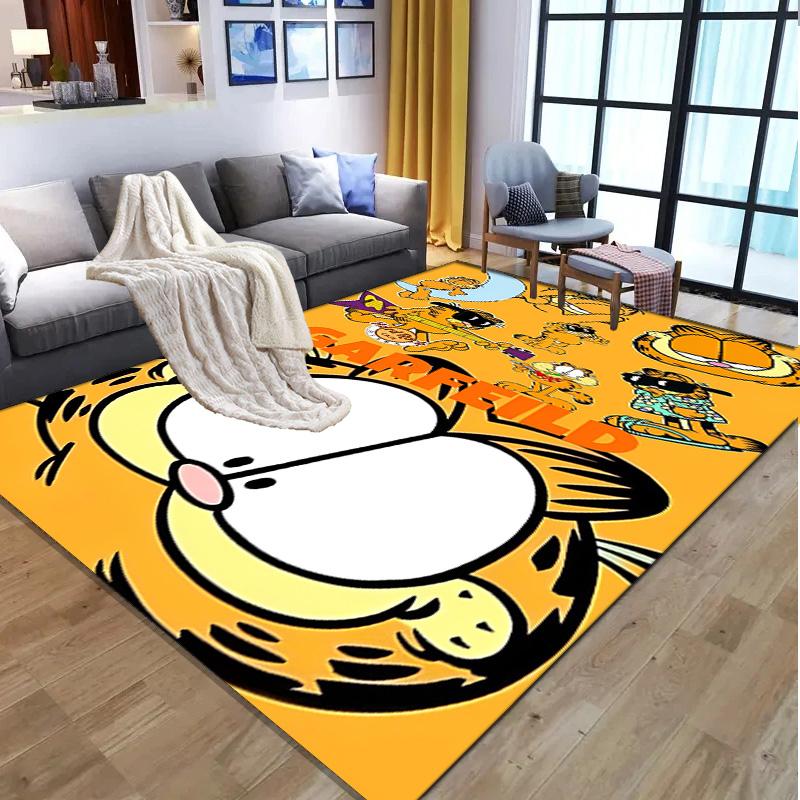 Garfield Pattern Rug, Indoor/Outdoor Mat, for Picnic, Gameroom, Bedroom, Office, Living Room, Home Decor Carpet, Birthday Gift