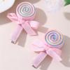 2 Bucăți Clipsuri de Păr Fundiță Pirat Dulce Drăguț Spirală Bomboană Agrafe de Păr Agrafe cu Panglică Pentru Fete Accesorii de Păr Coafură