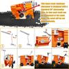 Chainsaw Sharpener Jig Kit, Portable Universal Chain Saw Sharpener Tool with 5 PCS High Hardness Burrs, Manual Hand Crank Chainsaw Sharpener,