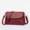 Fashion Women's Bag Leather Texture Bag Trend Wild Messenger Bag Zipper Bag Small Square Bag