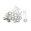 20Pcs Women's Wedding Bridal Faux Pearl Rhinestone Flower Hairpins Hair Clips