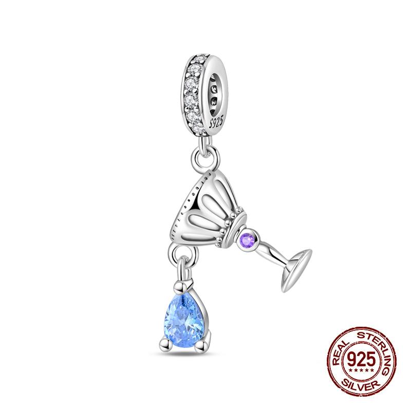 Wine Bottle Charms Copper Rum Brandy Whiskey Tequila Beads Fit 3Mm Original Bracelets Diy Jewelry Birthday Gift