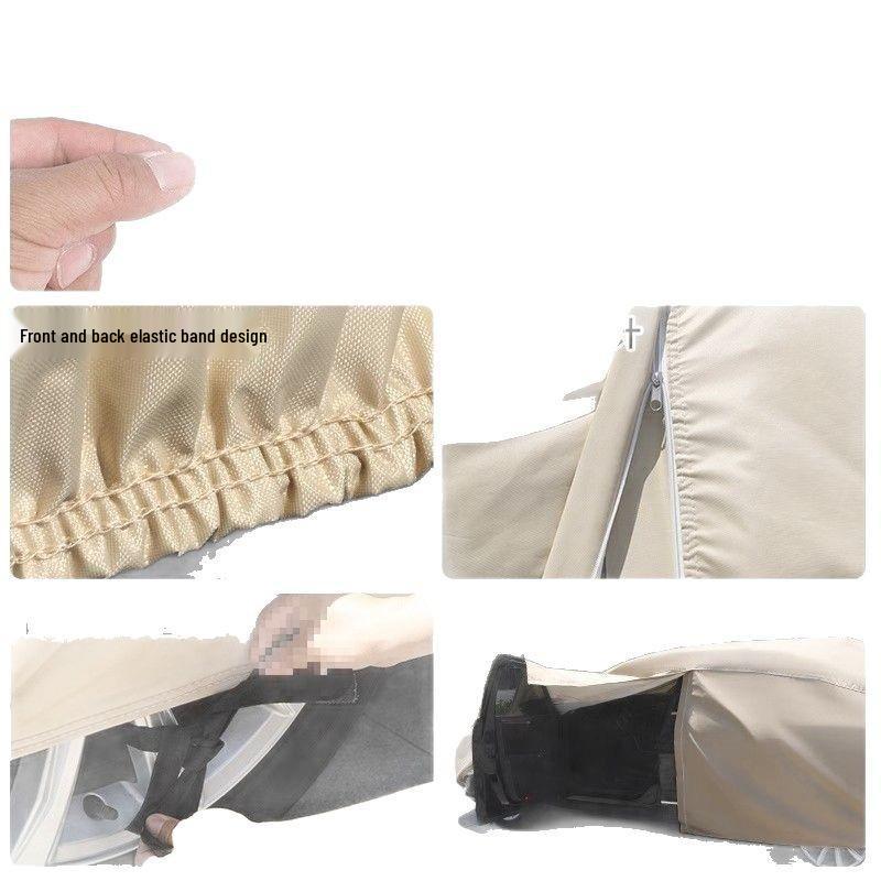 Thickened Oxford Cloth Car Cover: Sunshade, Heat Insulation, Rain Protection, Stormproof, Anti-aging