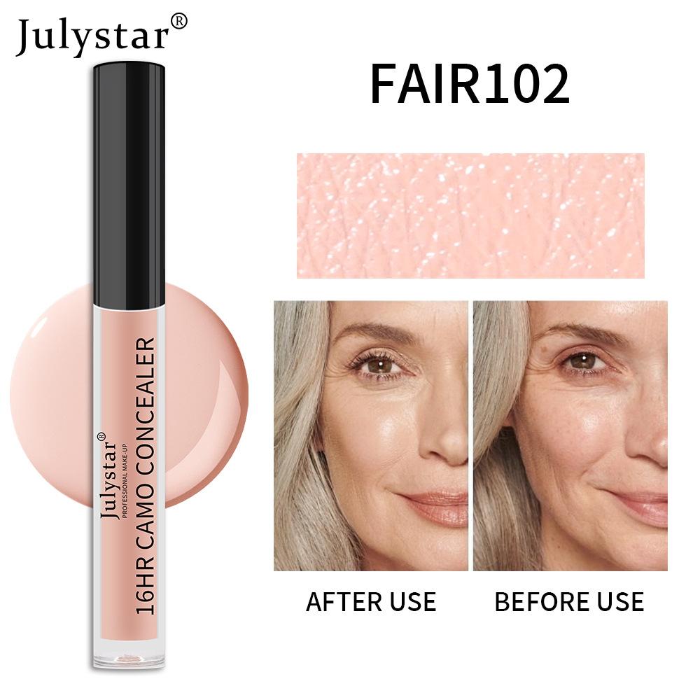 JULYSTAR Makeup Powder Foundation Concealer Long -lasting No Makeup Powder Foundation Powder Cream Beauty