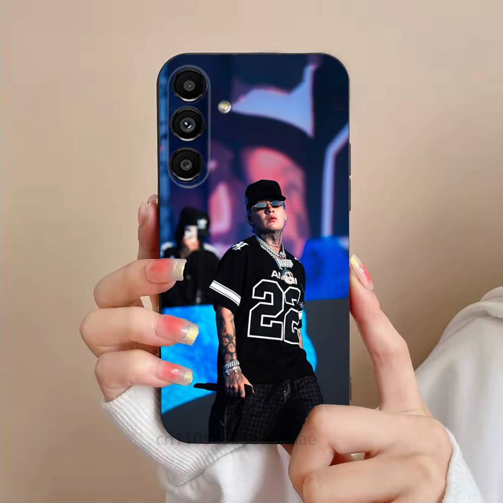 Blessd Rapper Phone Case For Samsung S25,24,23,22,21,S20,Ultra,Plus,FE Black Soft Cover