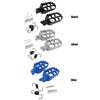 1 Pair Wide Fat Foot Pegs Pedal Metal Motorcycle Foot Pegs Pedals Aluminium Footrest for Yamaha PW50 PW80 for Honda XR50R CRF50