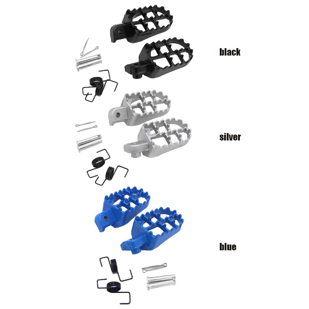 1 Pair Wide Fat Foot Pegs Pedal Metal Motorcycle Foot Pegs Pedals Aluminium Footrest for Yamaha PW50 PW80 for Honda XR50R CRF50