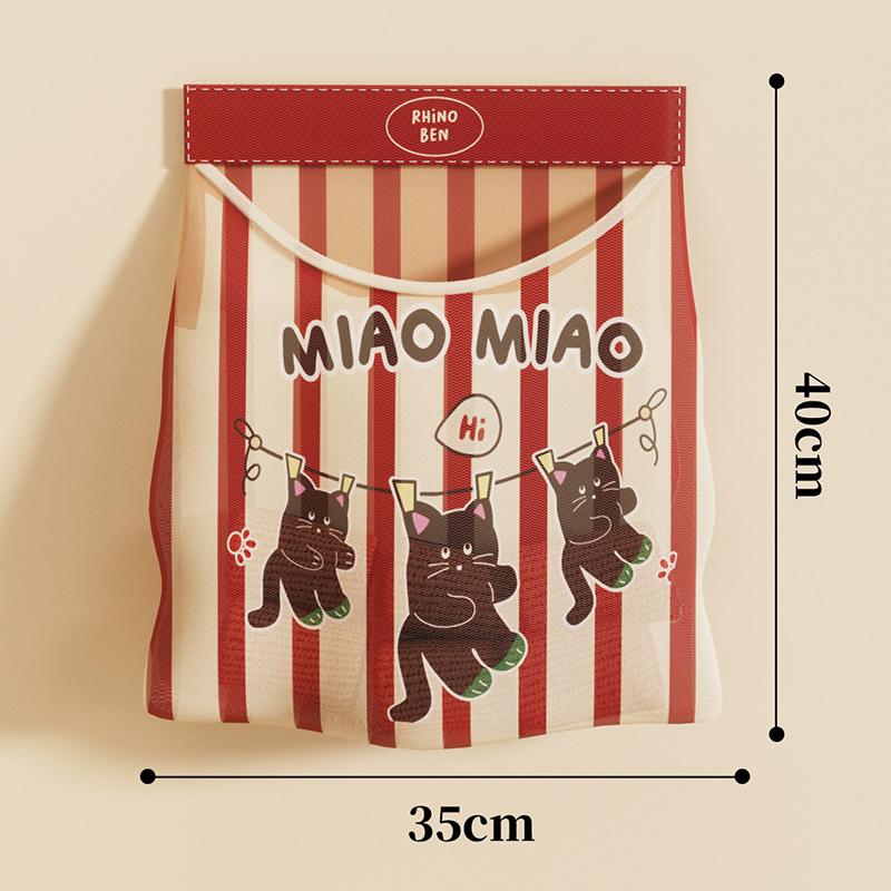 

Милая сумка для хранения нижнего белья Capybara, многоразовая настенная сетчатая сумка для двери, мусорные мешки