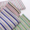 Combed Pure Cotton Color Striped Threaded Pit Stripe Elastic Knitted Jersey Fabric Gradient Stripe Summer T-shirt Vest Fabric