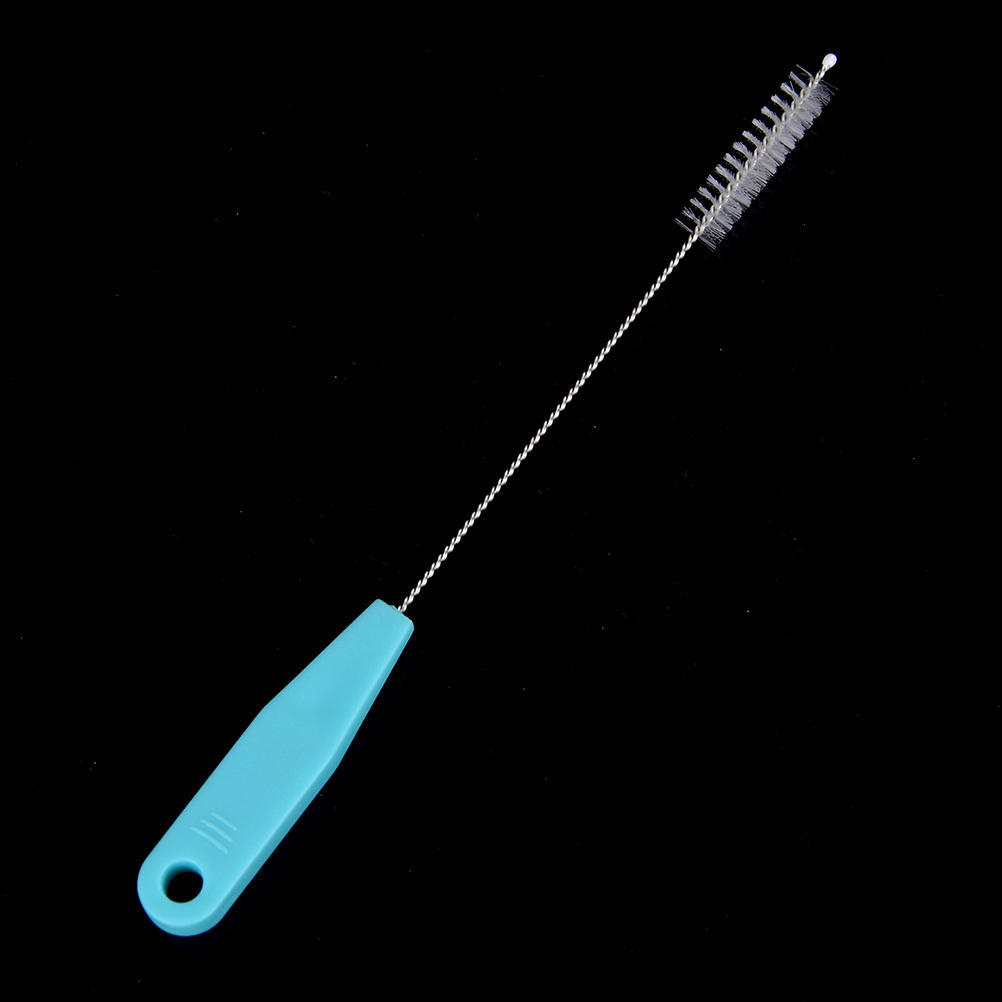 Baby Feeding Water Cup Straw Washing Brush Stainless Steel Handle Cleaning Tool