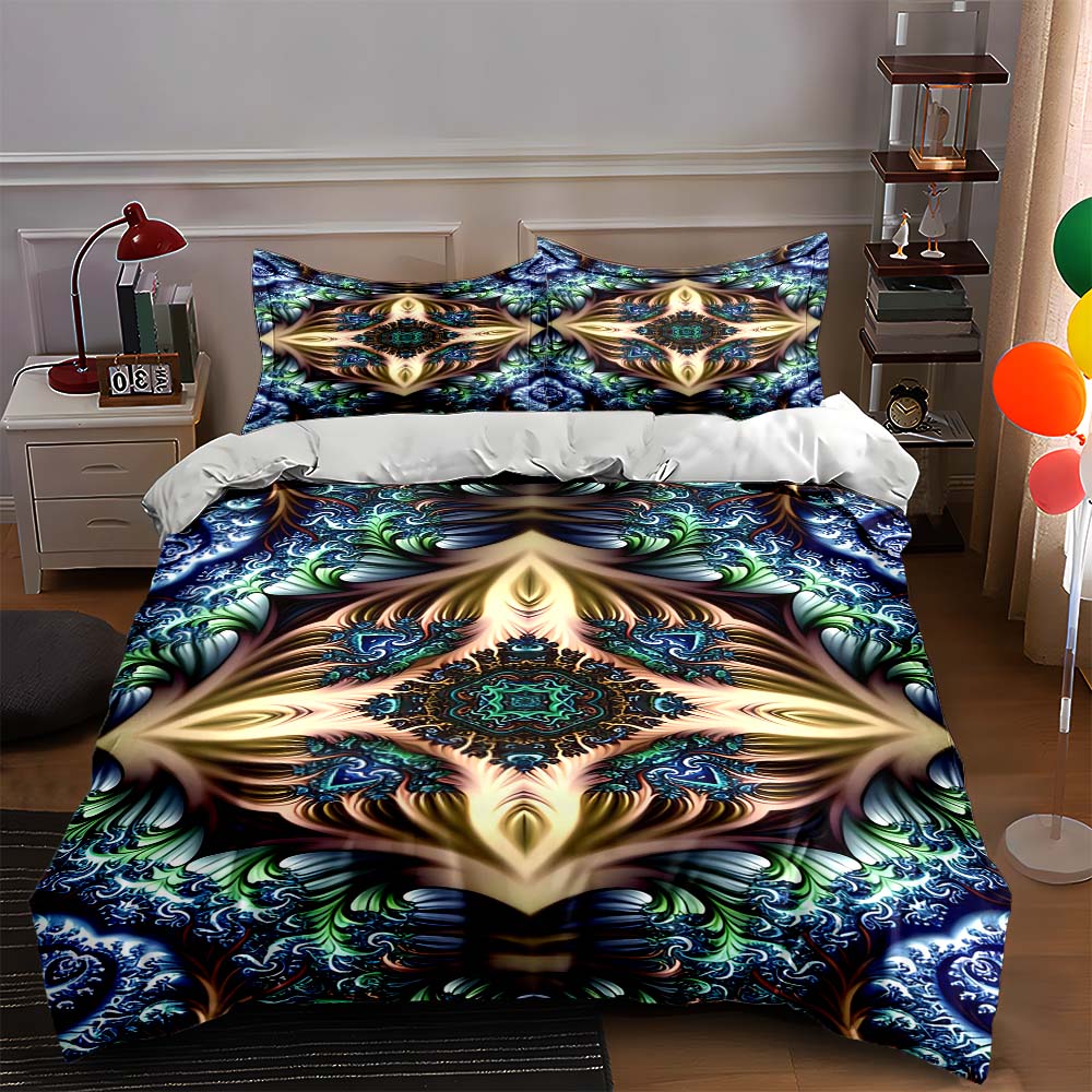 

Abstract, symmetrical, intricate. Bedding Duvet cover sets Duvet covers Pillowcases gifts (1 * Duvet Cover 2 * Pillowcases, without duvet insert) 135x200cm