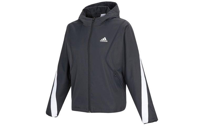 adidas Women s Sports Hooded Jacket Black HF2469 XL