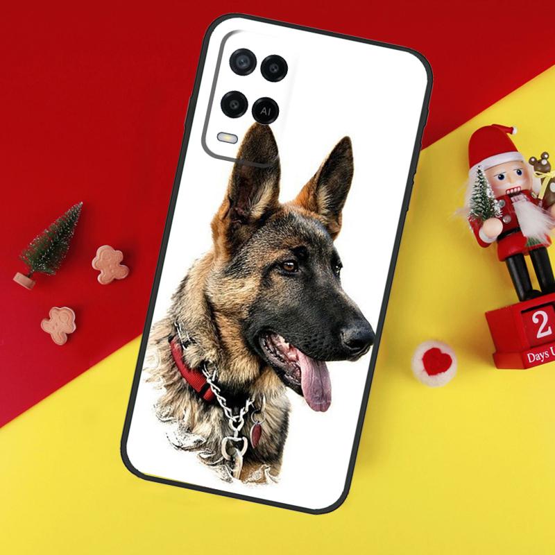 German Shepherd Dog Case For Oppo A94 A74 A54 A60 A40 A80 A16 A76 A96 A98 A58 A78 A18 A38 A57 A17 A15 A5 A6 Pro