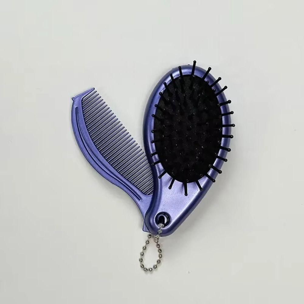 Foldable Portable Hair Brush 3 in1 Travel Massage Comb Air Cushion Comb Essential Tool