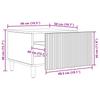 Coffee Table Concrete Grey 49 x 50 x 40 cm Particleboard