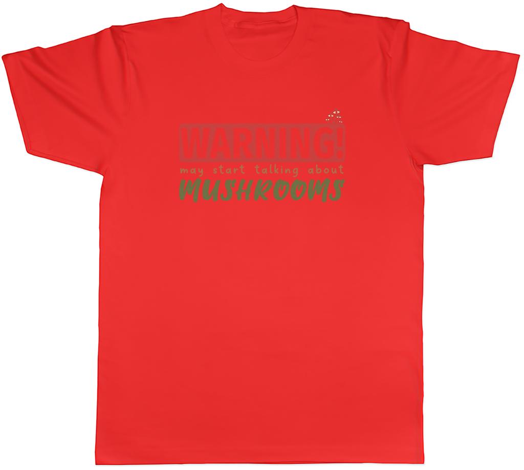 Warnung Pilze Unisex T-Shirt Garten Mykologie Pilz Tee Geschenk