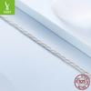 Winding Basic Chain Bracelet Simple And Versatile S925 Sterling Silver Snake Bone Chain Bracelet
