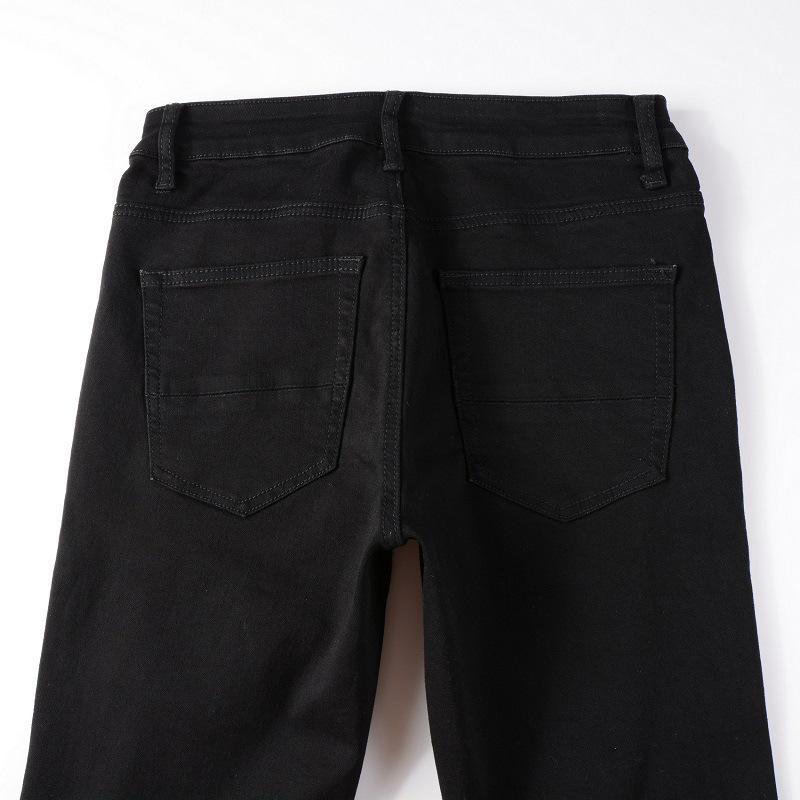 Jeans Neri Strappati Xintang da Uomo 877 - Pantaloni Casual
