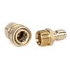 Garden Hose Quick Connect Solid Brass-Quick Connect Hose Fittings 3/4 Inch Thread Water Hose Connectors Quick Release 2x