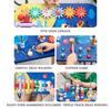 BABIBO Wooden Desktop Beads/multi-functional Game Table/early Education Cognitive Teaching Toys/eight-tone Piano Puzzle Game Table