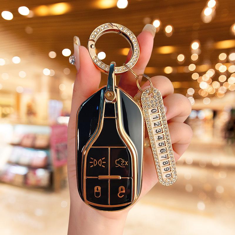 Applicable To the New Maserati Key Cover President Levante All-inclusive Protective Case Geberit Buckle Bag