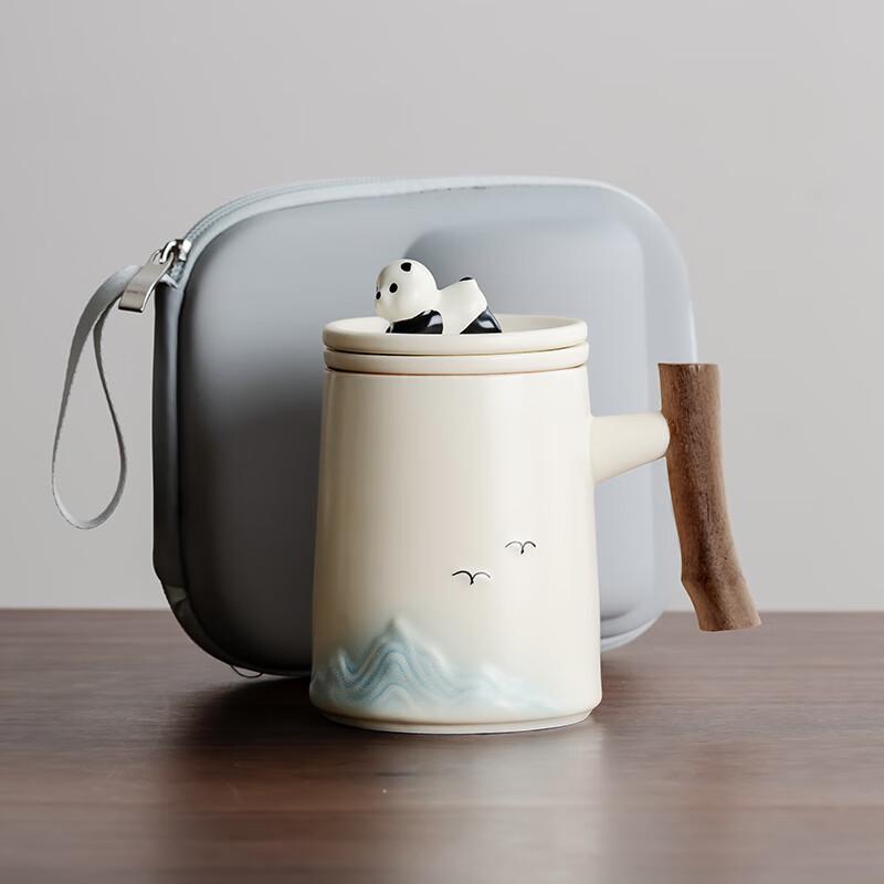 Shangyanfang Panda Ceramic Tea Infuser Cup