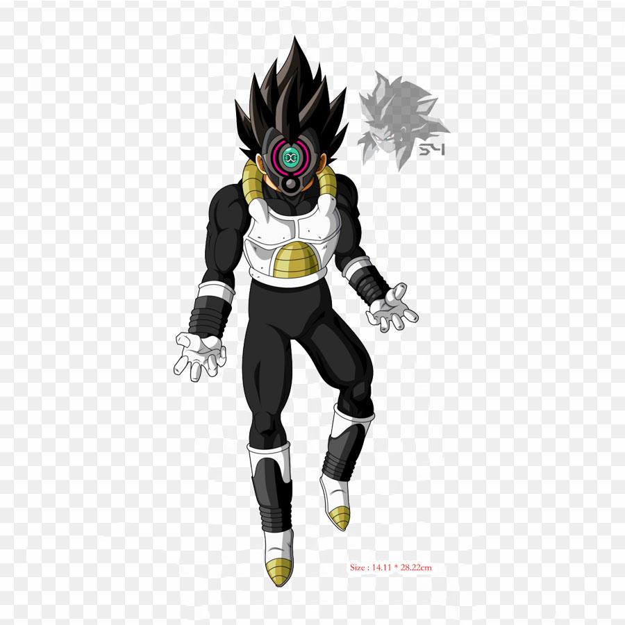 Patches For Clothes Bag Iron On Thermal Stickers Dbz Vegeta Ssj Render Vegeta Goku Pattern Washable Heat Transfer